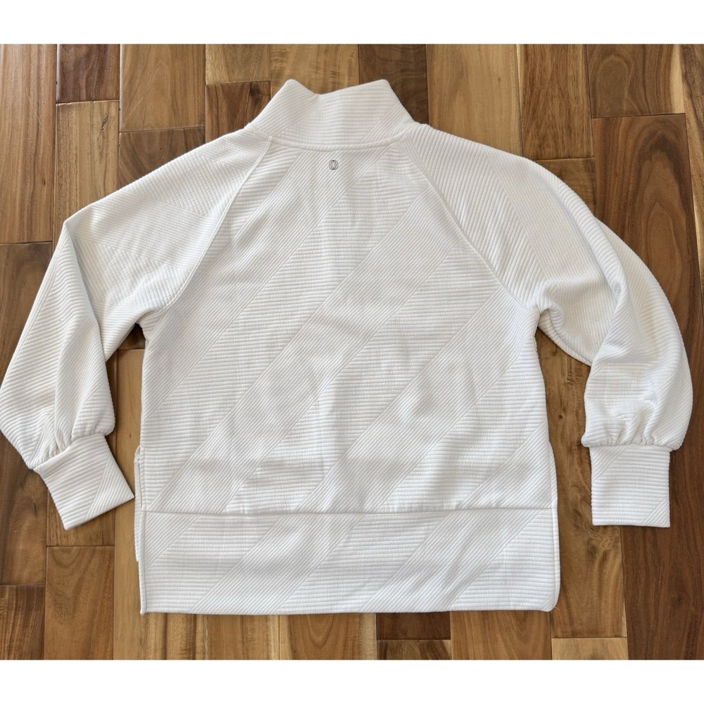 Balance Collection Quarter Zip Pullover Ivory Size Small - Picture 4 of 4